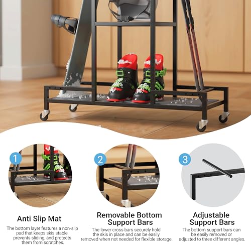Standing Ski Storage Rack
