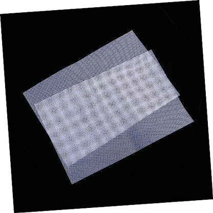 Happyyami 5pcs Plastic Mesh Grid for Fish Tank Use Handmade Mesh Flexible Design for Aquarium Divider and Craft Projects White - color: White