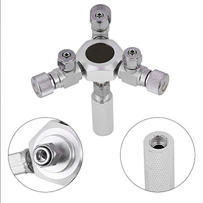 Yosoo 3 Way Splitter Regulator Valve, Aquarium, co2 Aquarium, Multi Way co2 Splitter co2 Regulator Solenoid 2/3 Way Lever Valve Regulator CO2 Splitter Aquarium