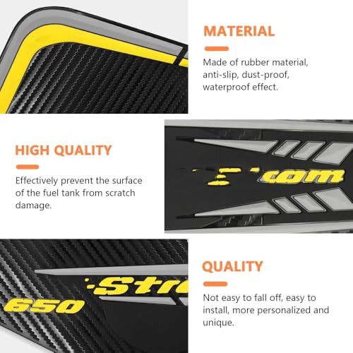 for V-Strom DL650 2025 2026 V-Strom 650 XT 650XT DL 650 Motorcycle Stickers Rubber Oil Tank Pad Protector Side Non-Slip Protection Decals (c)