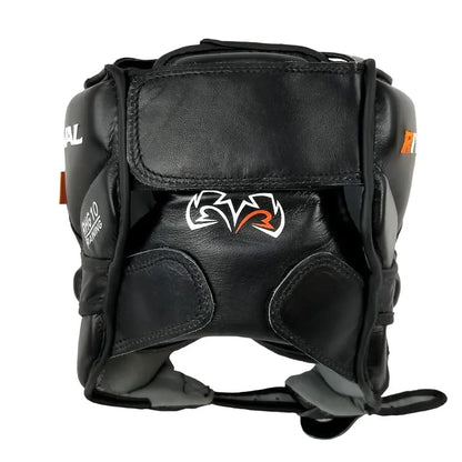 RIVAL Boxing RHG10 Intelli-Shock Headgear, D3O Front and Side Padding, Hook and Loop Back Adjustment with Lace on Top, and Anatomical Rear Head Pad Every Time - color: Black, size: Small