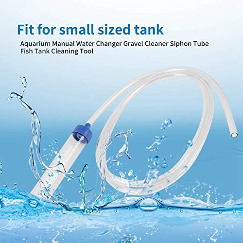 Aquarium Manual Water Changer Gravel Cleaner Water Purifier Siphon Hose PVC Liquid Transfer Tool Aquarium Cleaning Tool