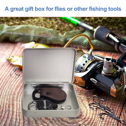 Aventik Fishing Tackle Tin Box Fish Tools Gift 3 Pack or 6 Pack Metal Storage Case for Fishing Hooks Lures Wet & Dry Flies Storage Tackle Organizer for Anglers and Outdoor Travel（3pc) - style: 3pc