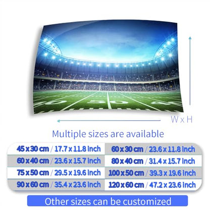 Aquarium Background Stickers - Football Field Light - Fish Tank Reptile Terrarium Decor Poster (100 x 50 cm / (39.3 x 19.6 inches)) - size: 100 x 50 cm / (39.3 x 19.6 inches)