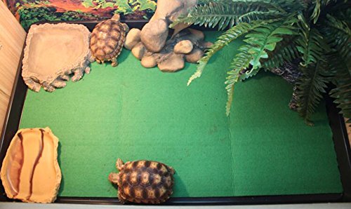 Reptile Carpet Mat Pet Terrarium Liner Cage Mat Substrate Liner Bedding Tank Accessories Reptile Supplies for Terrarium Lizards Snakes Bearded Dragon Gecko Chamelon Turtles Iguana (39"X20")