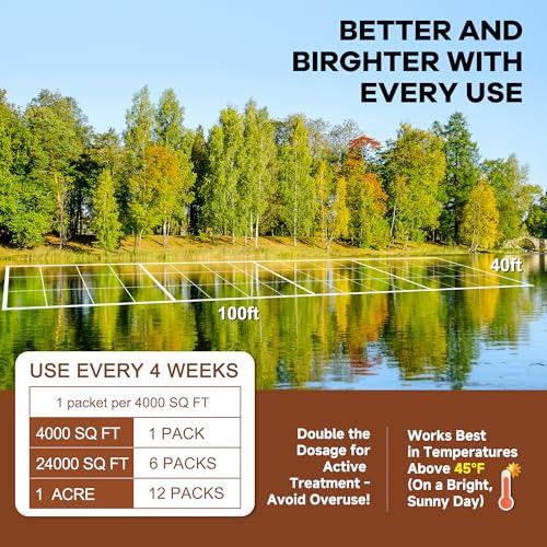 Dr.Raifya’s Muck Reducer 6 LB – Natural Pond Sludge & Odor Treatment, All-in-One Enhanced Cleaning Power in Ponds & Lakes, Beneficial Bacteria Safe for Fish, Pets & Wildlife, Treats Up to 48,000 Sq Ft