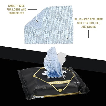 SSK Baseball Glove Wipes - Glove Maintenance Leather Cleaner - style: 50 Wipes - 2 Packs