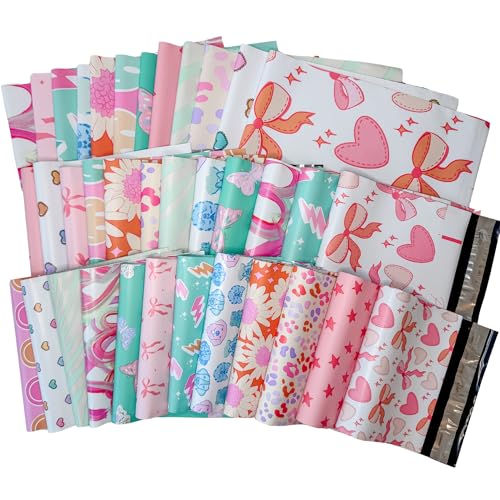 Designer Poly Mailer Original Variety Pack, Heavy Duty Waterproof Self-Seal Shipping Bags for Small Businesses, Cute Mailing Envelopes, Bulk Tear-Resistant Packaging, 36 Bags