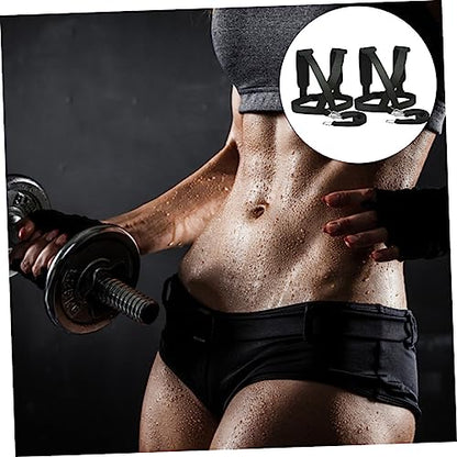 2Pcs Running Resistance Training Belt Polyester Sled Harness Black