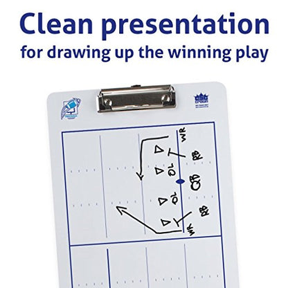 Crown Sporting Goods Dry Erase Football Coaching Clipboard