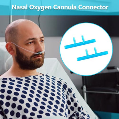 Nasal Oxygen Cannula, Med Standard Tubing Connector Silicone, 5 PCS (Larege Size)