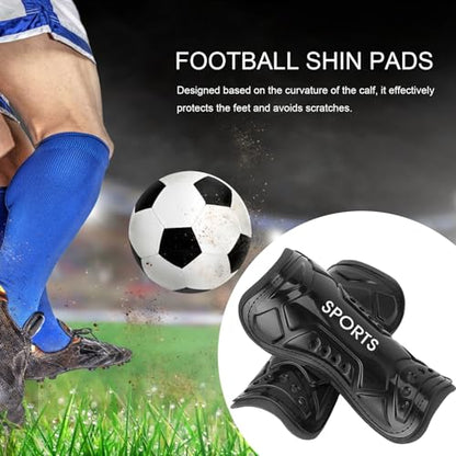 Soccer Shin Guards High Strength Impact Resistant Breathable Lightweight Calf Protection Youth Soccer Shin Pads for Shin Splint Baseball Boxing Kickboxing MTB, Lightweight - color: Black, size: Kid