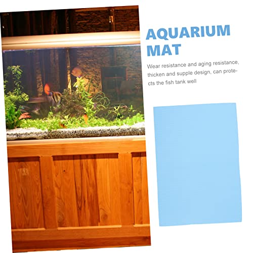 ABOOFAN 3pcs Aquarium Accessories Fish Tank Mat Black Nonslip Tank Bottom Pad Foam Pad