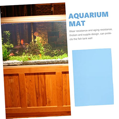 ABOOFAN 3pcs Aquarium Accessories Fish Tank Mat Black Nonslip Tank Bottom Pad Foam Pad
