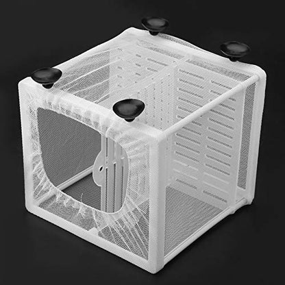 Fish Tank Breeder Net, Fish Breeding Box Multifunctional Isolation Mesh Box Aquarium Fish Tank Incubator Breeder Tank Divider Fish Fry Hatchery Breeder Box