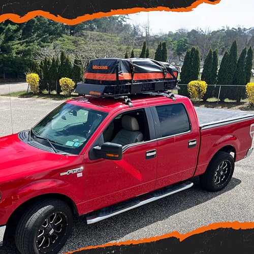 Mockins 64"x39"x6" Extendable Cargo Roof Rack Basket with 250 Lbs Capacity | Heavy-Duty Car Roof Cargo Carrier Rack Bundle with Straps & Net | All-Weather Steel Luggage Carrier for Car Rooftop Storage - size: Basket: 64"x39"x6"