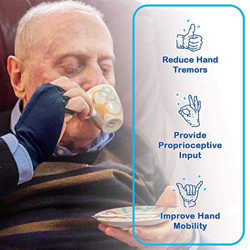 Handithings® Hand Weight for Children to Adults (5 Sizes) – Essential Tremor Help for Daily Tasks: Fine Motor Development, Physical Therapy & Rehab Stability Aid for Eating & Writing. Proudly Hand Made in the USA! (Fits Right/Left) (PLEASE MEASURE HAND PE