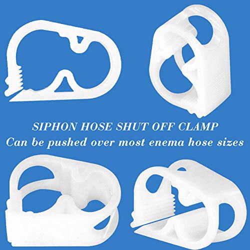 Plastic Tube Tubing Clamps, 1/4"-1/2" Tube OD Shut Off Hose Clamp Water Flow Control Tube Clip Pipe for Beer Bottle and Infusion Bottle for (Pack of 2) - size: Mid-1/4“-1/2”