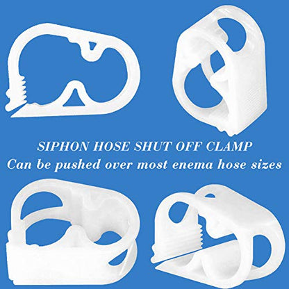 Plastic Tube Tubing Clamps, 1/4"-1/2" Tube OD Shut Off Hose Clamp Water Flow Control Tube Clip Pipe for Beer Bottle and Infusion Bottle for (Pack of 2) - size: Mid-1/4“-1/2”