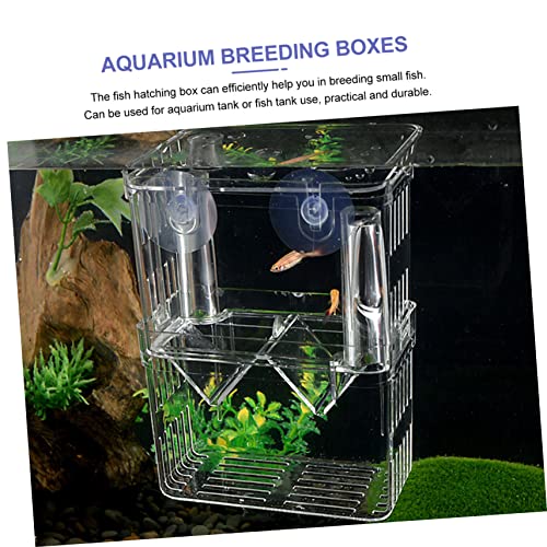 Sosoport 1pc Fish Breeding Box Incubator for Aquarium Isolation Safe Hatching and Acclimation Design for Easy Observation Optimized Water for Juvenile Fish