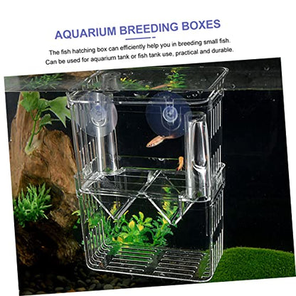 Sosoport 1pc Fish Breeding Box Incubator for Aquarium Isolation Safe Hatching and Acclimation Design for Easy Observation Optimized Water for Juvenile Fish