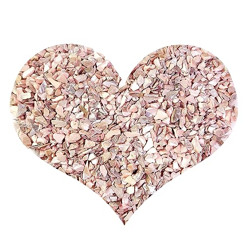 HappyFiller Crushed Shell Chips Broken Pieces 23 OZ,Wedding Centerpieces,Resin Arts Crafts,Succulents Plants Soil Cover,Vase Filler,Fountain,Candle Holder,Aquarium Fish Tank,Home Accent,Coral Color - color: Coral-2