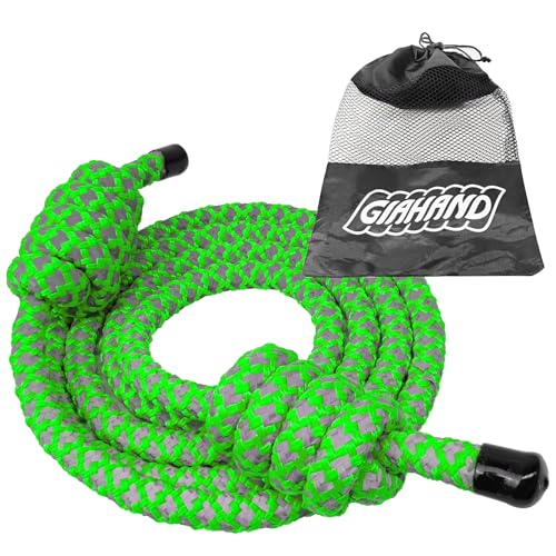 Heavy Weighted Jump Rope for Men and Women, Professional Flow Rope for Fitness, CrossFit, HIIT, Boxing, Night Glow Workout Rope, Adjustable Gym and Indoor Outdoor Exercise