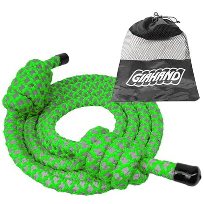 Heavy Weighted Jump Rope for Men and Women, Professional Flow Rope for Fitness, CrossFit, HIIT, Boxing, Night Glow Workout Rope, Adjustable Gym and Indoor Outdoor Exercise