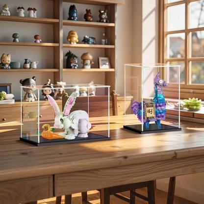 Acrylic Display Case for Collectibles, Clear Display Box 10x6x6in - size: 10 x 6 x 6 inches