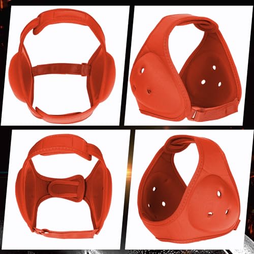 Jerify 2 Pcs Wrestling Headgear for Kid Youth, Orange - color: orange