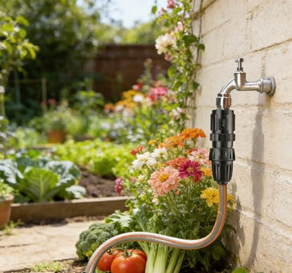 1 Pcs 25 PSI Pressure Regulator 3/4" FHT × 3/4" MHT Pressure Reducer Low Flow Valve,1 Pcs 3/4" to 1/2" Drip Irrigation Faucet Hose Adapter for Drip Irrigation System - size: 3/4" Pressure Regulator