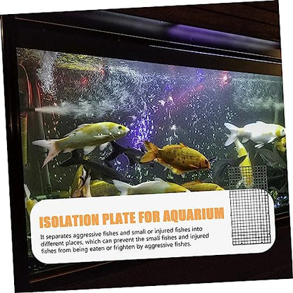 DECHOUS 6Pcs Fish Tank Divider Grid Plate Aquarium Bottom Resistant Easy to Install for Aquascaping and Betta Fish Tanks