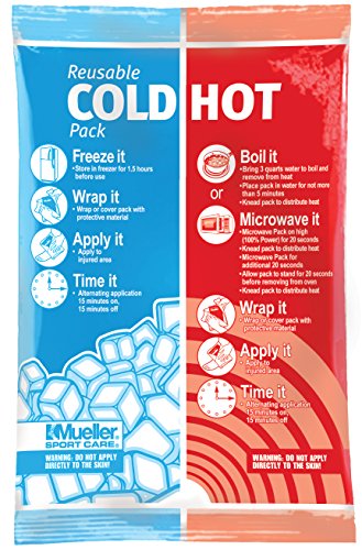 MUELLER Sports Medicine Reusable Cold & Hot Pack, Ice Pack for Injuries and Pain Relief, Blue - size: 1 Count (Pack of 1)