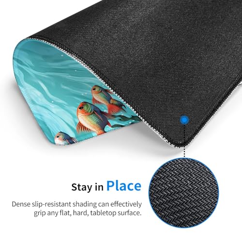 Mouse Pad Washable Mousepad with Non-Slip Rubber Base Fish Aquarium Mouses Mat for Laptop Desk Pad Gaming Mousepad for Office Computer Home 10x12Inch - color: Fish Aquarium