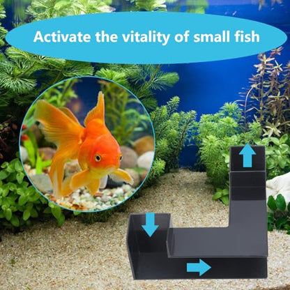 Aquarium Cave, Dual-Entrance Tunnel, Fish Tank Accessories, Decoration Tunnel, Viewing, Shrimp and Hiding, Shrimp Decor