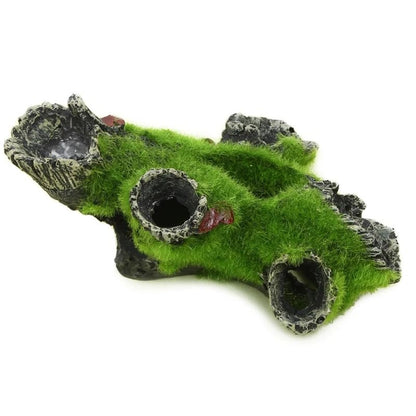 1pcs Resin Breeding Hiding Cave Simulation Shrimp Cave House Decorative Props Tree House Shelter Crafts Arts for Aquarium Landscaping