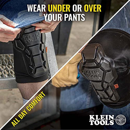 Klein Tools 60611 Knee Pads, Heavy-Duty Padded Knee Sleeves, L/XL - size: L/XL