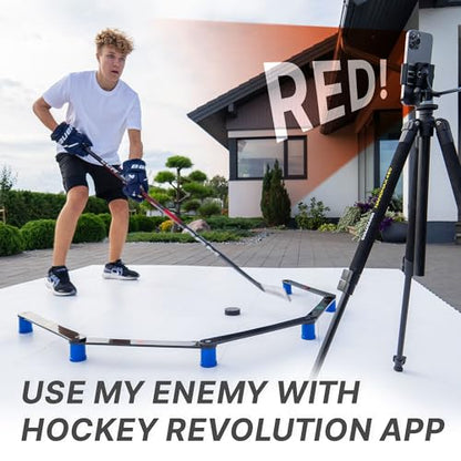 Hockey Revolution Lightweight Stickhandling Training Aid, Equipment for Puck Control, Reaction Time and Coordination - style: MY ENEMY