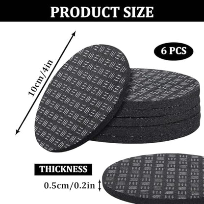 6PCS Non-Slip Walking Pad Mat,Treadmill Mat Pad for Carpet Hardwood Floors Indoor & Gym, Noise Reduction Exercise Equipment Mat for Under Treadmill & Exercise Bike Machines (6, 5MM)