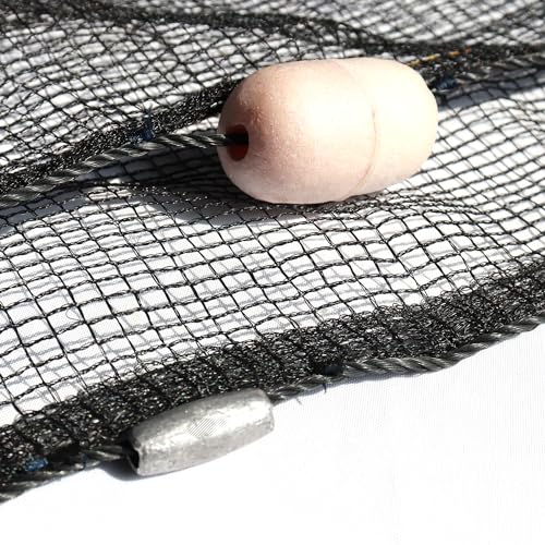 Professional Seine Net | 5 to 50 ft | Ultra Strong | Maximizes Catch | Ideal for Both Commercial and Recreational Fishing - style: 4' X 12'