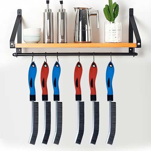 6 Pcs Crevice Cleaning Brush - Grout Scrub Brush, House Cleaning Supplies | Gap Cleaning Tools, Home Essentials, Gifts for Women Men, Hard Bristle Crevice Cleaner Brush for Household Use, Bathroom - color: 6pcs New Model