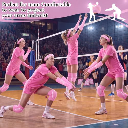 Yinder 4 Pcs Volleyball Accessories - color: Pink, size: Small