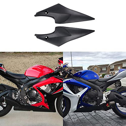 Matte Black Gas Tank Side Cover Panel Fairing Compatible for Suzuki 2006 2007 GSXR600 GSXR750 K6 06 07 GSXR 600 GSXR 750 Tank Side Fairing Panel - size: black