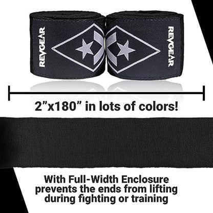 Revgear Elastic Handwraps - color: Black