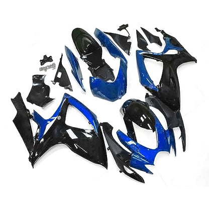 Blue Black Injection Mold Fairings Fit for Suzuki 2006 2007 GSXR600 GSXR750 K6 06 07 ABS Plastics Bodywork Body Kits - size: Style 13