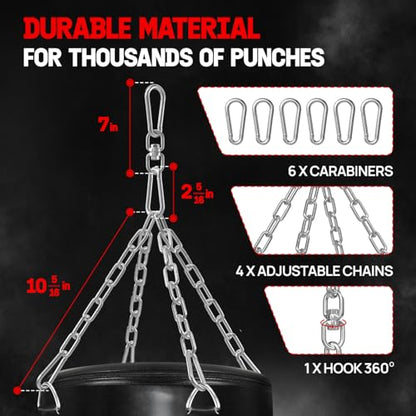 Yes4All Punching Bag Hanger, Heavy Bag Spring 555 LB Capacity, Stainless Steel Hanging Kit with Spring Hook & Carabiner, Indoor & Outdoor Mounting for Boxing Bags & Recreation - style: Wood Beam Hanger only