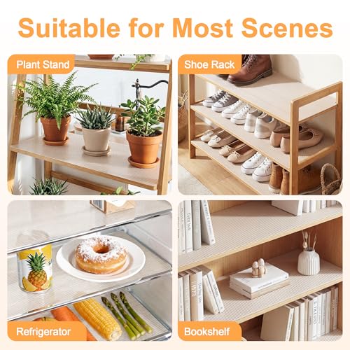 Shelf Liners for Kitchen Cabinets Drawer Non Adhesive Non-Slip Liner 35 Inches x 20 FT Waterproof & Oil-Proof Durable Material Fridge Liner for Shelves - size: 35"W x 240"L