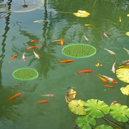 Fish Feeding Ring, Floating Plant Corral, Aquarium Floating Plant Ring, Floating Ring Aquarium Feeding Ring, Fish Tank Plant Corral Set for Aquarium Accessories, 5pcs, Green