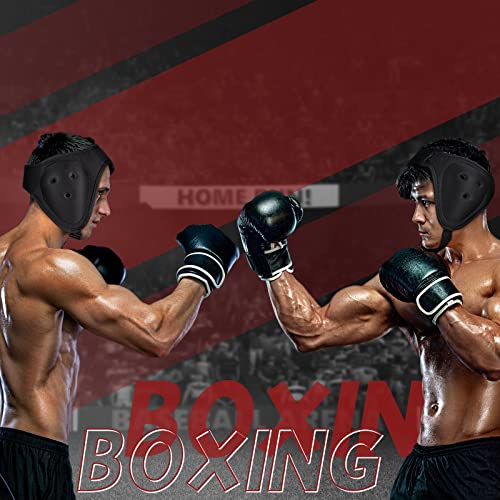 Jerify 2 Pcs Wrestling Headgear for Kid Youth, Black - color: Black