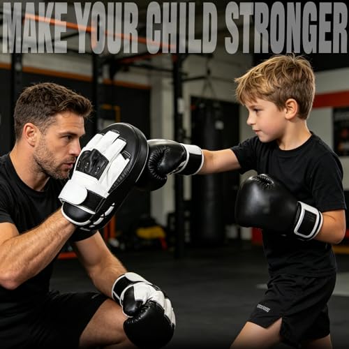 5 PCS Taekwondo Sparring Gear Set Martial Arts Training Equipment Set for Beginners Including Punching Mitts，kick pad，and Boxing pad.Suitable for Teenagers. - color: Black
